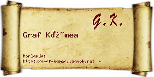 Graf Kámea névjegykártya